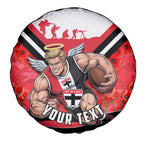 Personalised St Kilda Saints ANZAC Spare Tire Cover Military Remembrance Australian Football Mascot Camouflage
