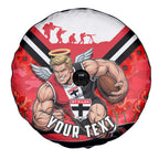 Personalised St Kilda Saints ANZAC Spare Tire Cover Military Remembrance Australian Football Mascot Camouflage