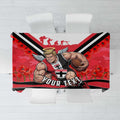 Personalised St Kilda Saints ANZAC Tablecloth Military Remembrance Australian Football Mascot Camouflage