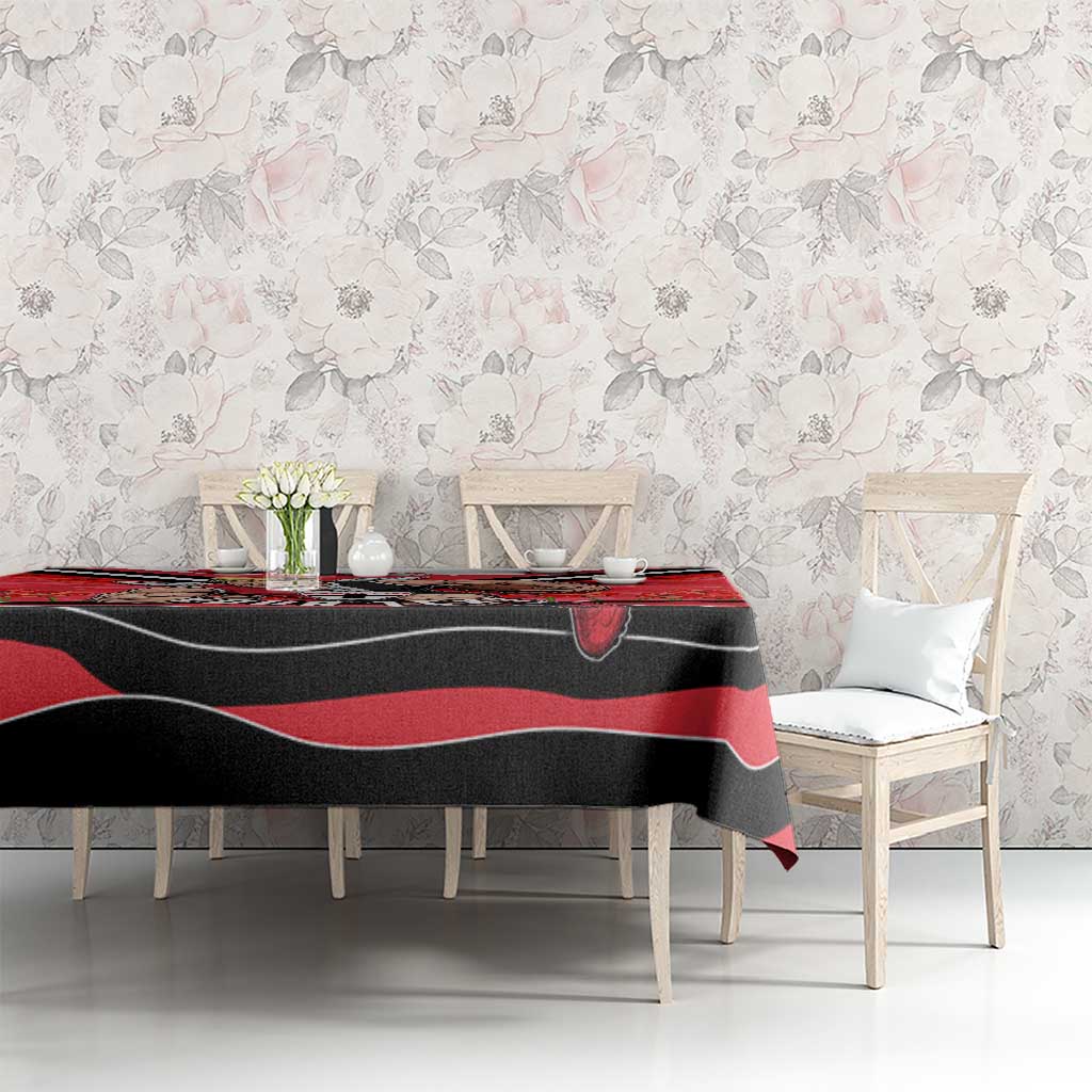 Personalised St Kilda Saints ANZAC Tablecloth Military Remembrance Australian Football Mascot Camouflage