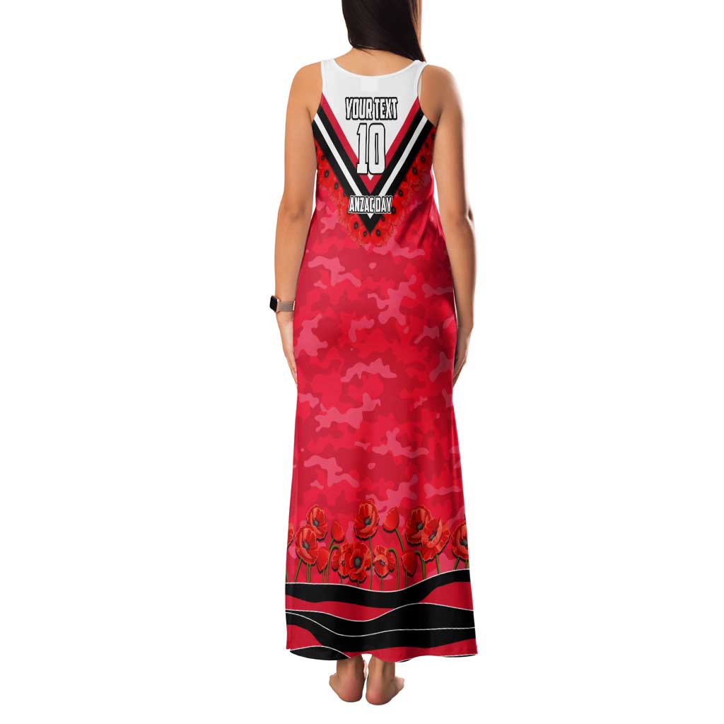 Personalised St Kilda Saints ANZAC Tank Maxi Dress Military Remembrance Australian Football Mascot Camouflage