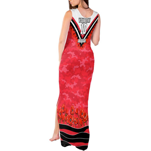 Personalised St Kilda Saints ANZAC Tank Maxi Dress Military Remembrance Australian Football Mascot Camouflage