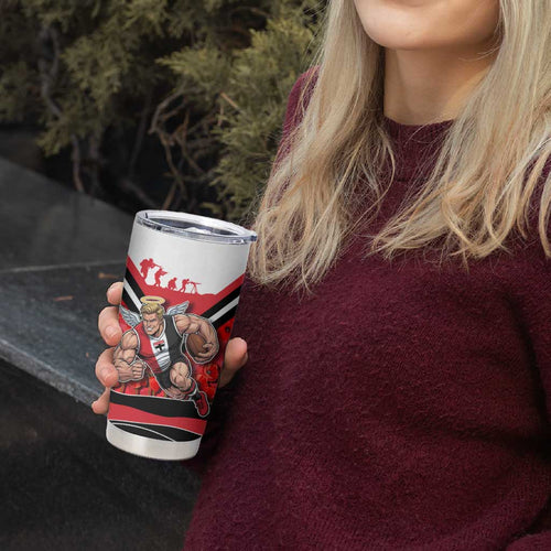 Personalised St Kilda Saints ANZAC Tumbler Cup Military Remembrance Australian Football Mascot Camouflage