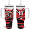 Personalised St Kilda Saints ANZAC Tumbler With Handle Military Remembrance Australian Football Mascot Camouflage