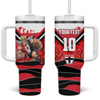 Personalised St Kilda Saints ANZAC Tumbler With Handle Military Remembrance Australian Football Mascot Camouflage