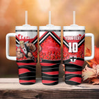 Personalised St Kilda Saints ANZAC Tumbler With Handle Military Remembrance Australian Football Mascot Camouflage