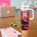 Personalised St Kilda Saints ANZAC Tumbler With Handle Military Remembrance Australian Football Mascot Camouflage