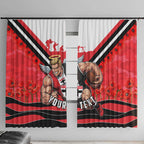 Personalised St Kilda Saints ANZAC Window Curtain Military Remembrance Australian Football Mascot Camouflage