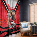 Personalised St Kilda Saints ANZAC Window Curtain Military Remembrance Australian Football Mascot Camouflage