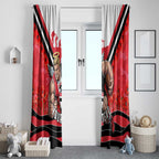 Personalised St Kilda Saints ANZAC Window Curtain Military Remembrance Australian Football Mascot Camouflage