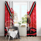 Personalised St Kilda Saints ANZAC Window Curtain Military Remembrance Australian Football Mascot Camouflage