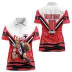 Personalised St Kilda Saints ANZAC Women Polo Shirt Military Remembrance Australian Football Mascot Camouflage