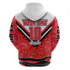 Personalised St Kilda Saints ANZAC Zip Hoodie Military Remembrance Australian Football Mascot Camouflage
