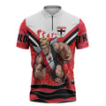 Personalised St Kilda Saints ANZAC Zipper Polo Shirt Military Remembrance Australian Football Mascot Camouflage