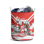 Personalised Sydney Swans ANZAC Laundry Basket Military Remembrance Australian Football Mascot Camouflage