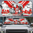 Personalised Sydney Swans ANZAC Auto Sun Shade Military Remembrance Australian Football Mascot Camouflage