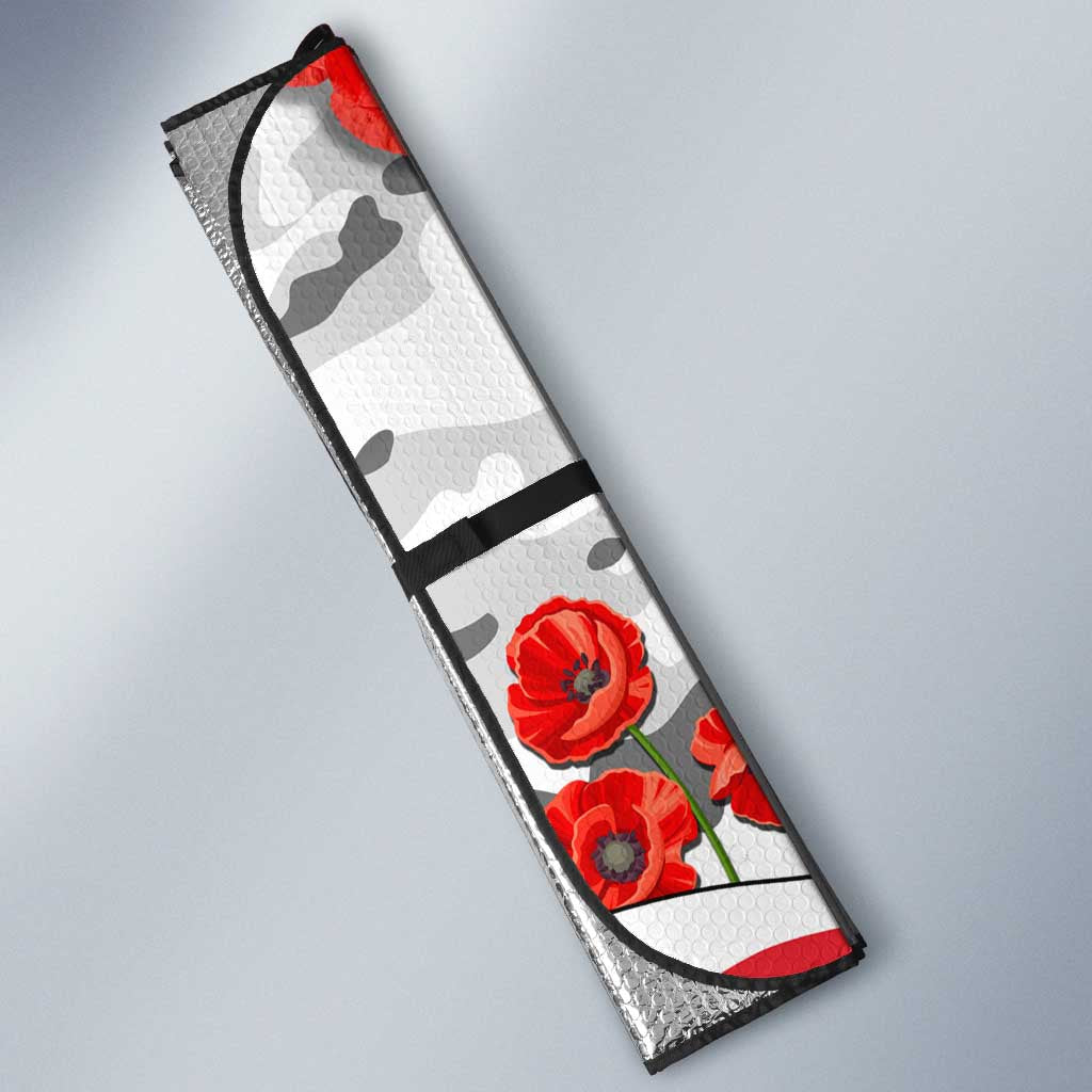 Personalised Sydney Swans ANZAC Auto Sun Shade Military Remembrance Australian Football Mascot Camouflage