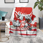 Personalised Sydney Swans ANZAC Blanket Military Remembrance Australian Football Mascot Camouflage