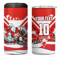 Personalised Sydney Swans ANZAC 4 in 1 Can Cooler Tumbler Military Remembrance Australian Football Mascot Camouflage