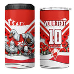 Personalised Sydney Swans ANZAC 4 in 1 Can Cooler Tumbler Military Remembrance Australian Football Mascot Camouflage
