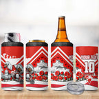 Personalised Sydney Swans ANZAC 4 in 1 Can Cooler Tumbler Military Remembrance Australian Football Mascot Camouflage