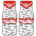 Personalised Sydney Swans ANZAC Car Mats Military Remembrance Australian Football Mascot Camouflage