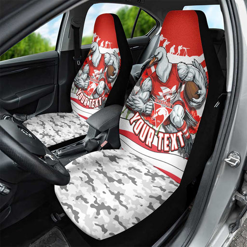 Personalised Sydney Swans ANZAC Car Seat Cover Military Remembrance Australian Football Mascot Camouflage