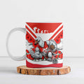 Personalised Sydney Swans ANZAC Ceramic Mug Military Remembrance Australian Football Mascot Camouflage