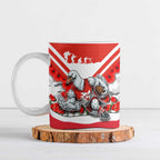 Personalised Sydney Swans ANZAC Ceramic Mug Military Remembrance Australian Football Mascot Camouflage