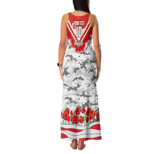 Personalised Sydney Swans ANZAC Family Matching Tank Maxi Dress and Hawaiian Shirt Military Remembrance Australian Football Mascot Camouflage