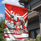 Personalised Sydney Swans ANZAC Garden Flag Military Remembrance Australian Football Mascot Camouflage
