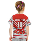 Personalised Sydney Swans ANZAC Kid T Shirt Military Remembrance Australian Football Mascot Camouflage