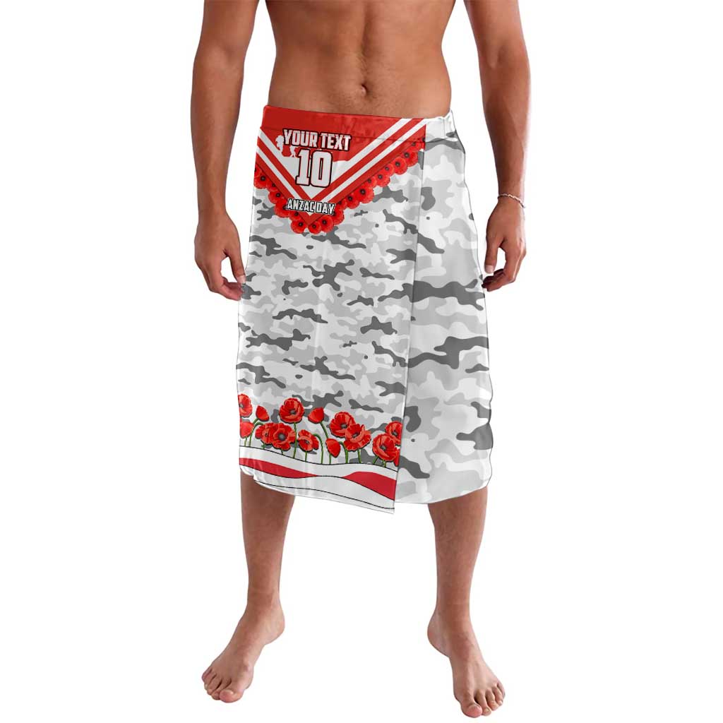 Personalised Sydney Swans ANZAC Lavalava Military Remembrance Australian Football Mascot Camouflage