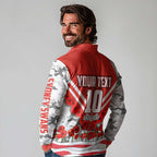 Personalised Sydney Swans ANZAC Long Sleeve Polo Shirt Military Remembrance Australian Football Mascot Camouflage