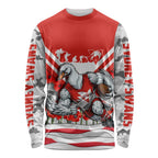 Personalised Sydney Swans ANZAC Long Sleeve Shirt Military Remembrance Australian Football Mascot Camouflage