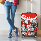Personalised Sydney Swans ANZAC Luggage Cover Military Remembrance Australian Football Mascot Camouflage