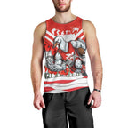 Personalised Sydney Swans ANZAC Men Tank Top Military Remembrance Australian Football Mascot Camouflage