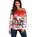 Personalised Sydney Swans ANZAC Off Shoulder Sweater Military Remembrance Australian Football Mascot Camouflage