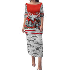 Personalised Sydney Swans ANZAC Puletasi Military Remembrance Australian Football Mascot Camouflage