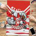Personalised Sydney Swans ANZAC Puzzle Military Remembrance Australian Football Mascot Camouflage