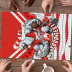 Personalised Sydney Swans ANZAC Puzzle Military Remembrance Australian Football Mascot Camouflage
