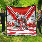 Personalised Sydney Swans ANZAC Quilt Military Remembrance Australian Football Mascot Camouflage
