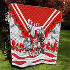 Personalised Sydney Swans ANZAC Quilt Military Remembrance Australian Football Mascot Camouflage