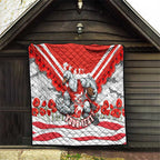 Personalised Sydney Swans ANZAC Quilt Military Remembrance Australian Football Mascot Camouflage