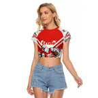 Personalised Sydney Swans ANZAC Raglan Cropped T Shirt Military Remembrance Australian Football Mascot Camouflage
