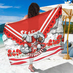 Personalised Sydney Swans ANZAC Sarong Military Remembrance Australian Football Mascot Camouflage