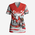 Personalised Sydney Swans ANZAC Scrub Top Military Remembrance Australian Football Mascot Camouflage