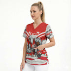 Personalised Sydney Swans ANZAC Scrub Top Military Remembrance Australian Football Mascot Camouflage