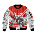 Personalised Sydney Swans ANZAC Sleeve Zip Bomber Jacket Military Remembrance Australian Football Mascot Camouflage