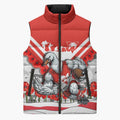 Personalised Sydney Swans ANZAC Sleeveless Puffer Jacket Military Remembrance Australian Football Mascot Camouflage